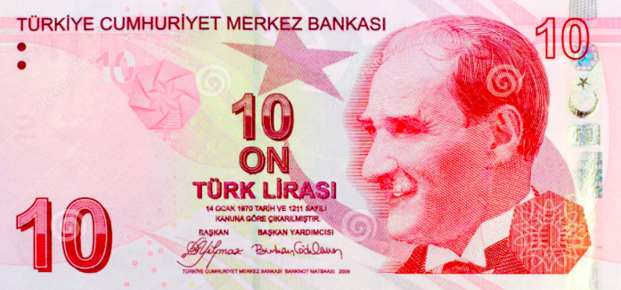 10 Turkish Lira